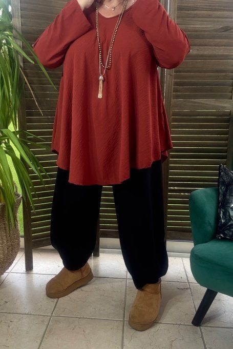 Top trapèze Rouille manches longues réglables du 42 au 52/54