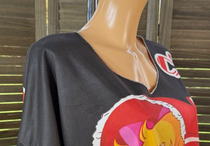 Top suédine noir Au Pays de Candy douceur +++ du 38 au 48