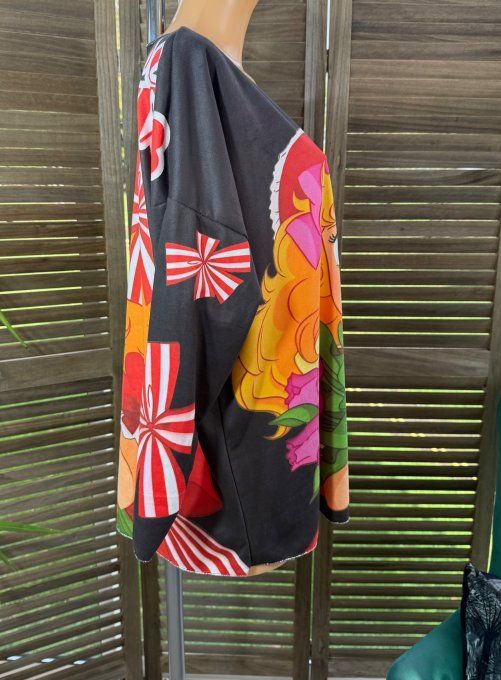 Top suédine noir Au Pays de Candy douceur +++ du 38 au 48