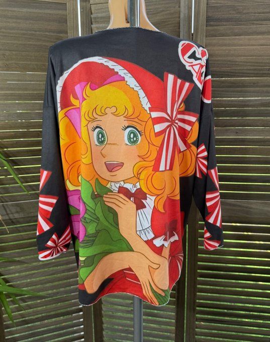 Top suédine noir Au Pays de Candy douceur +++ du 38 au 48