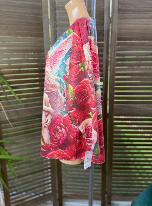 Top suédine multicolore La Fée aux Roses douceur +++ du 38 au 48