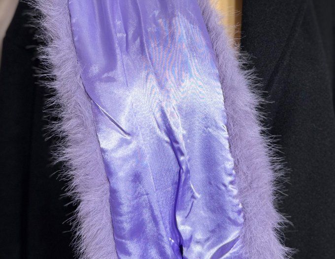 Echarpe fausse fourrure Lilas toute doublée et ajustable douceur ++++ TOUTES TAILLES