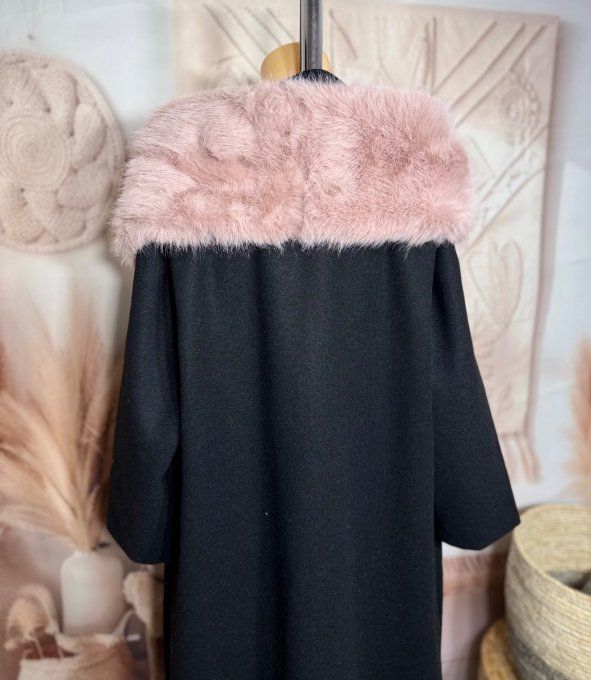 Echarpe fausse fourrure Rose poudré toute doublée et ajustable douceur ++++ TOUTES TAILLES 