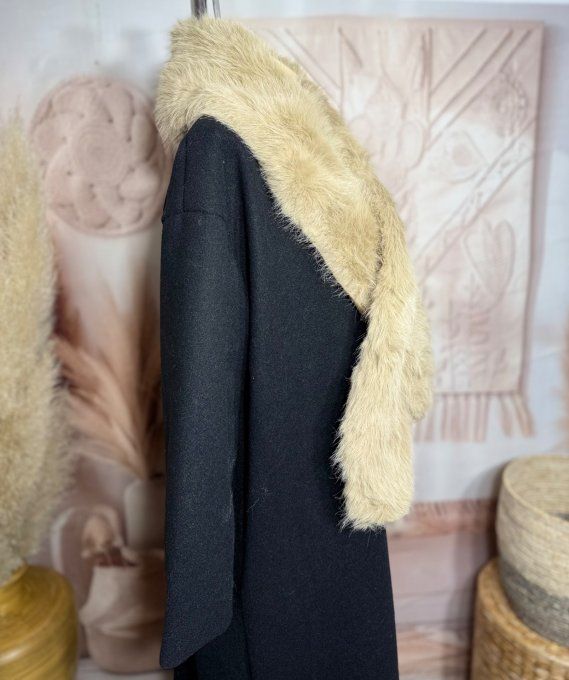 Echarpe fausse fourrure beige toute doublée et ajustable douceur ++++ TOUTES TAILLES -