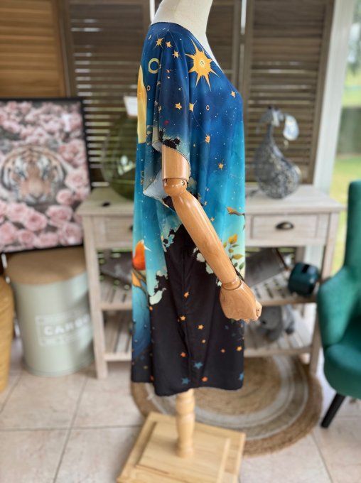 Robe courte ou tunique longue multicolore Le Petit Prince du 42 au 52   