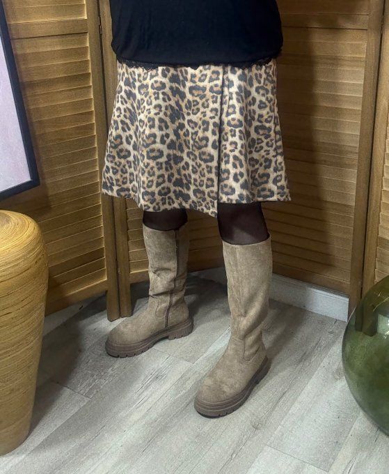Bottes suédine beige confort ++++ du 38 au 41 
