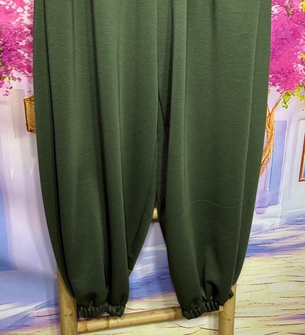 Pantalon Hope Kaki coupe "Barrel" cuisses amples chevilles élastiquées confort +++ du 40 au 50/52