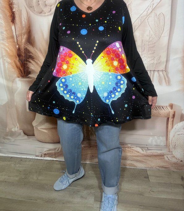 Lot de 2 Tops manches longues Papillon + Betty Boop du 42 au 56/58 