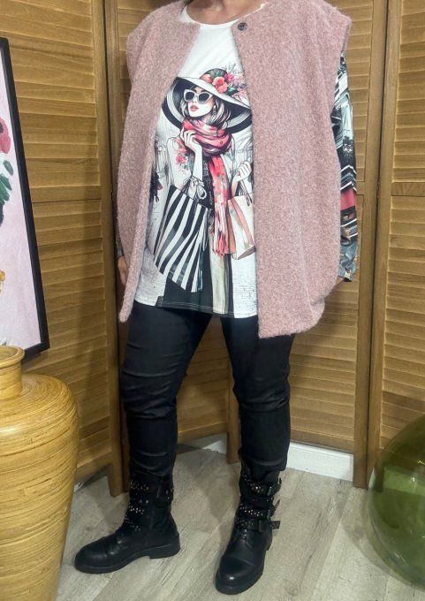 Top manches longues Léopard Fashion Addict Woman du 40 au 52/54 