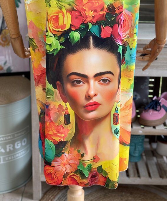 Robe débardeur courte ou tunique longue Frida Kahlo du 38 au 48