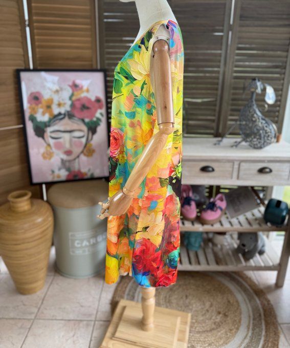 Robe débardeur courte ou tunique longue Frida Kahlo du 38 au 48