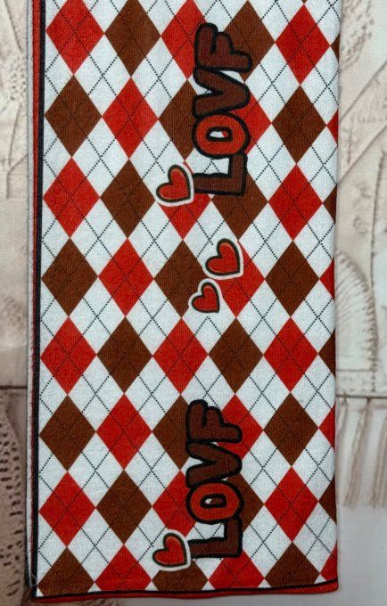 Grande écharpe sans laine double épaisseur 2 faces Mon Chien Teckel douceur ++ 