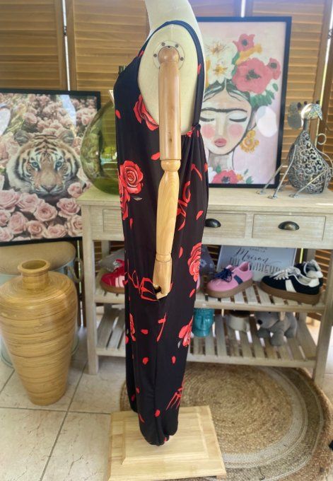 Combinaison salopette The King Skull & Red Roses du 38 au 52 
