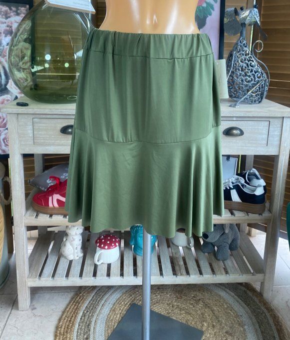 Jupe -short ample kaki stretch ++++ du 38 au 54 
