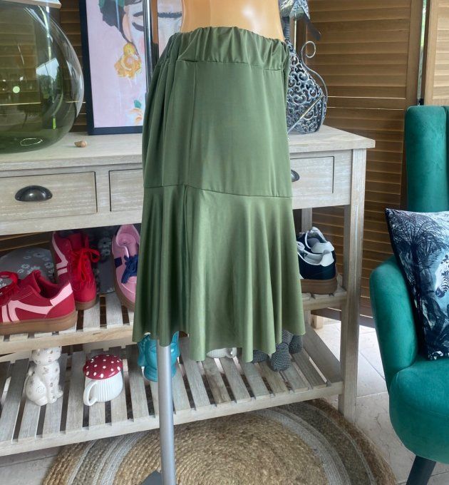 Jupe -short ample kaki stretch ++++ du 38 au 54 