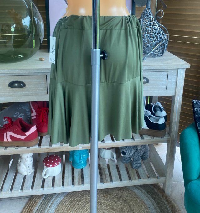 Jupe -short ample kaki stretch ++++ du 38 au 54 