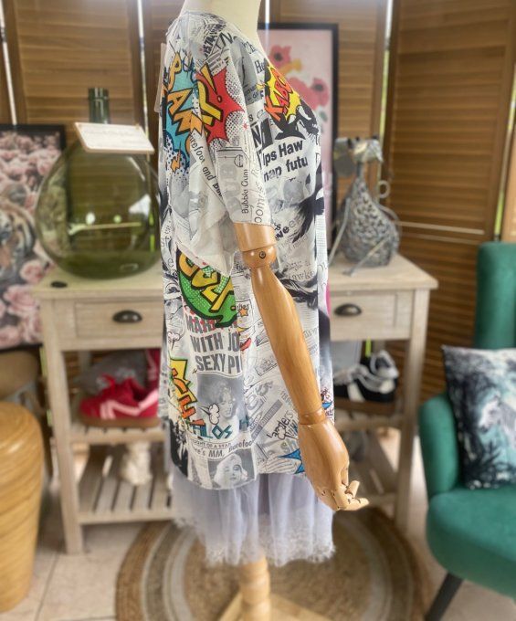 Top fin ample grisé Marylin Monroe Bubble du 40 au 52  