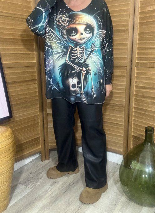Top manches longues Skeleton Little Butterfly Girl du 40 au 52 