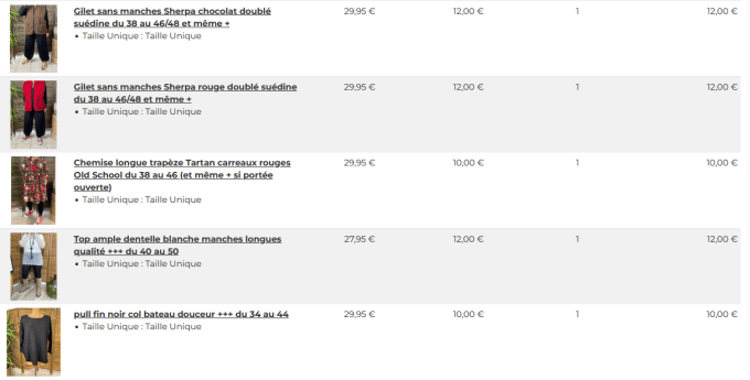 Lot réservé pour Stéphanie !!!  (20 articles)