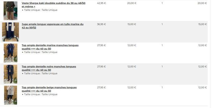 Lot réservé pour Stéphanie !!!  (20 articles)